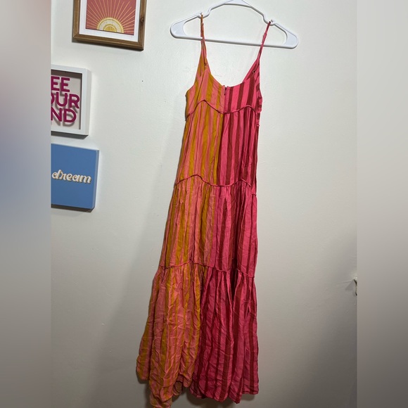 Farm x Anthropologie Deep-V Mixed-Stripe Maxi Dress - Picture 11 of 11